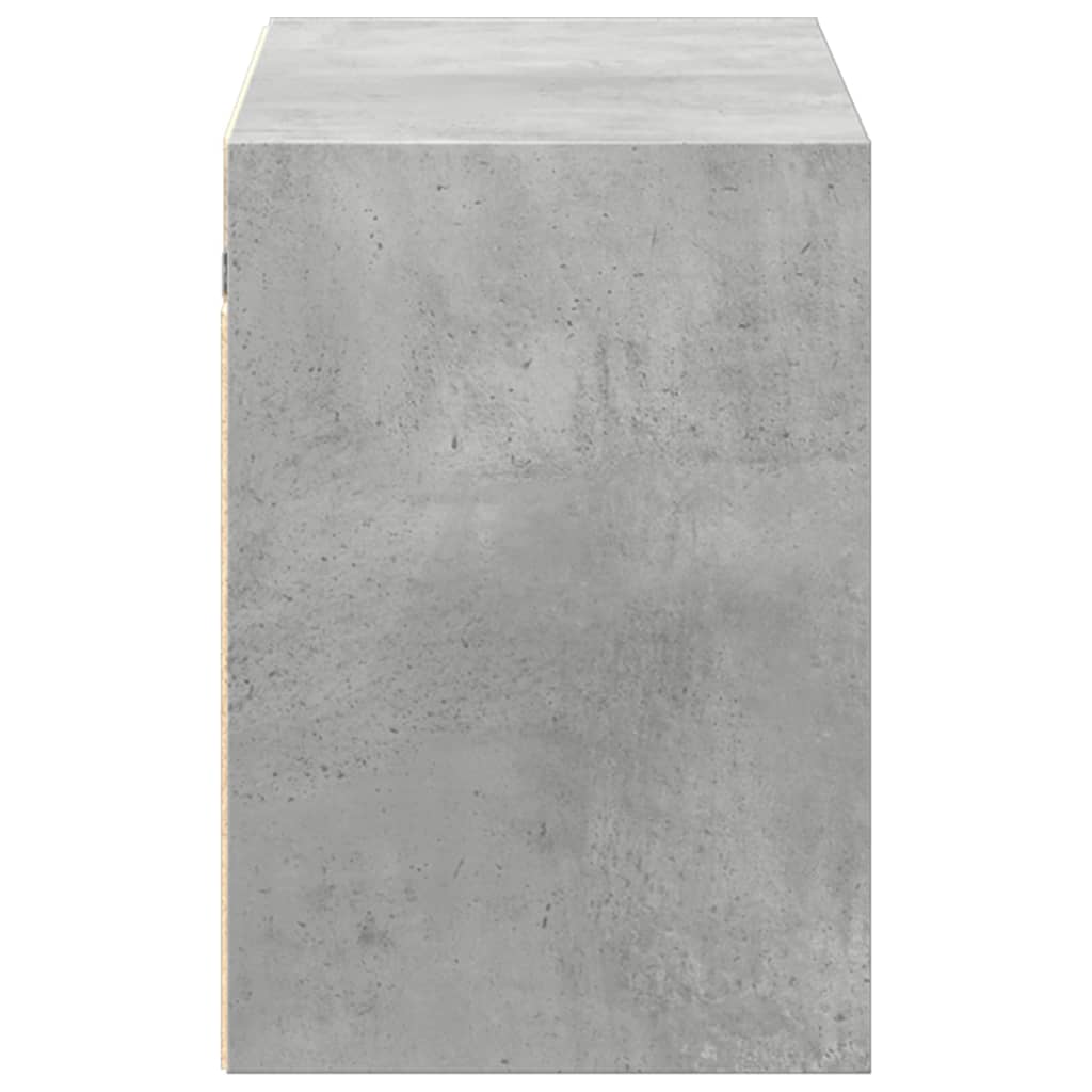 TV-Møbel Betonggrå TV-benk med LED-lys 100x31x45 cm
