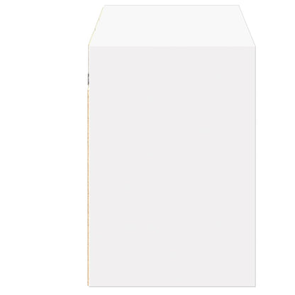 TV-Møbel Hvit TV-benk med LED 130x31x45 cm