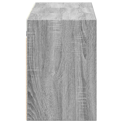 TV-Møbel Sonoma Grå TV-benk med LED 130x31x45 cm