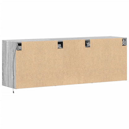 TV-Møbel Sonoma Grå TV-benk med LED 130x31x45 cm