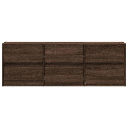 TV-Møbel Brun Eik TV-benk med LED 130x31x45 cm