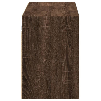 TV-Møbel Brun Eik TV-benk med LED 130x31x45 cm