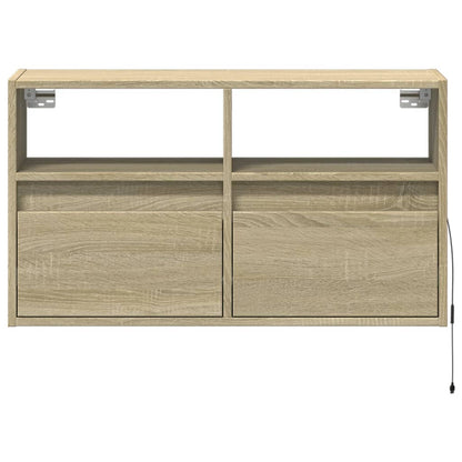 TV-Møbel Sonoma Eik Tv-benk med LED 80x31x45 cm