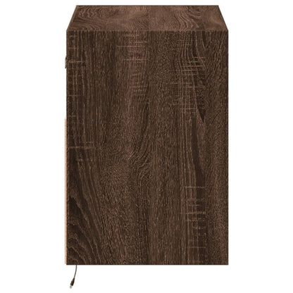 TV-Møbel Brun Eik Tv-benk med LED 80x31x45 cm