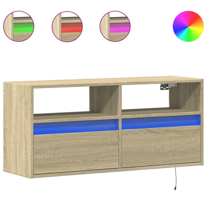 TV-Møbel Sonoma Eik TV-benk med LED 100x31x45 cm