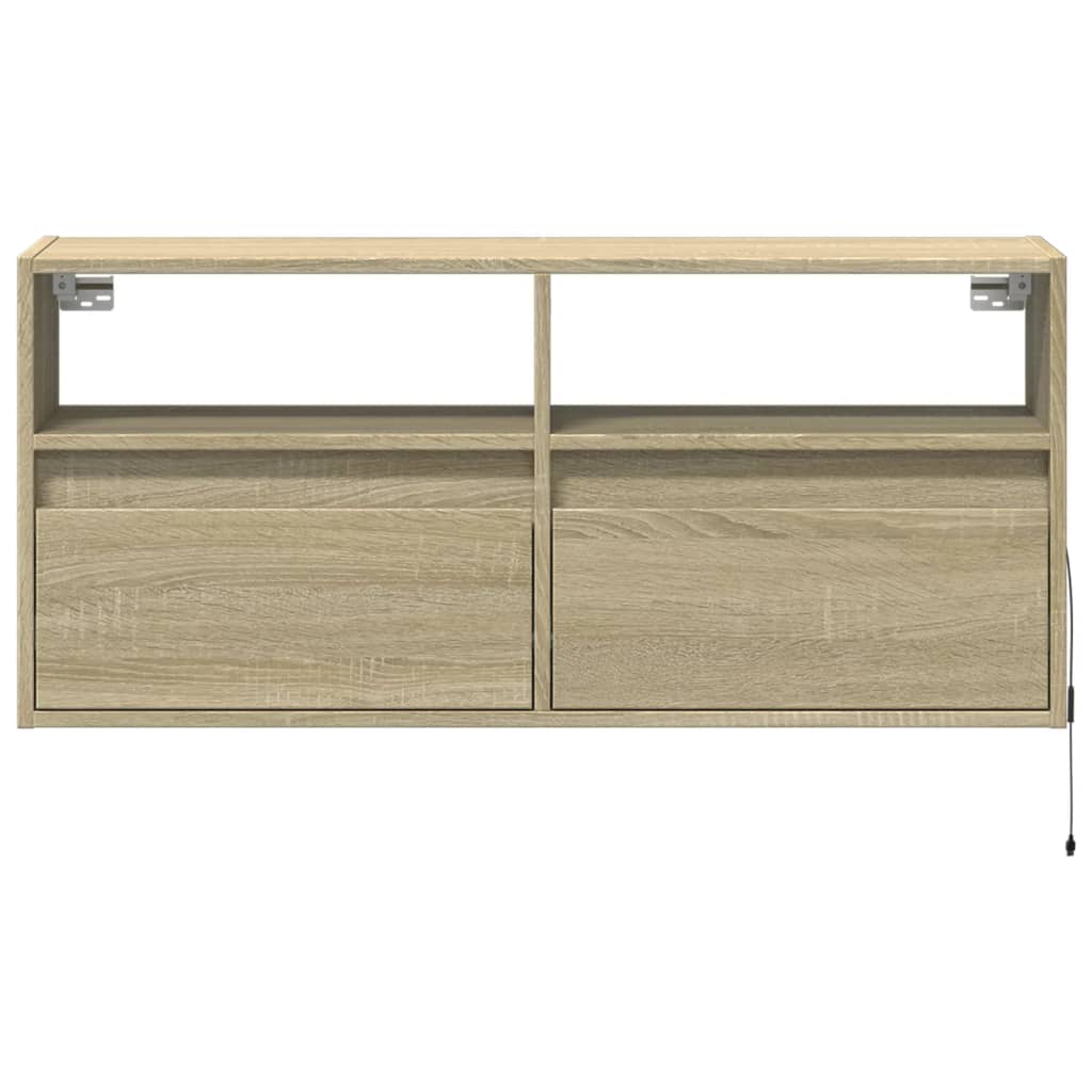 TV-Møbel Sonoma Eik TV-benk med LED 100x31x45 cm