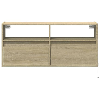 TV-Møbel Sonoma Eik TV-benk med LED 100x31x45 cm