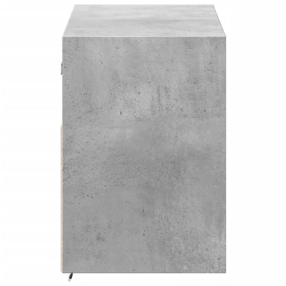 TV-Møbel Betonggrå TV-benk med LED-lys 100x31x45 cm