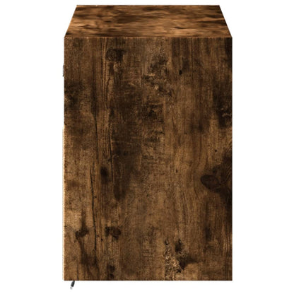 TV-Møbel Røkt EikTV-benk med LED 100x31x45 cm