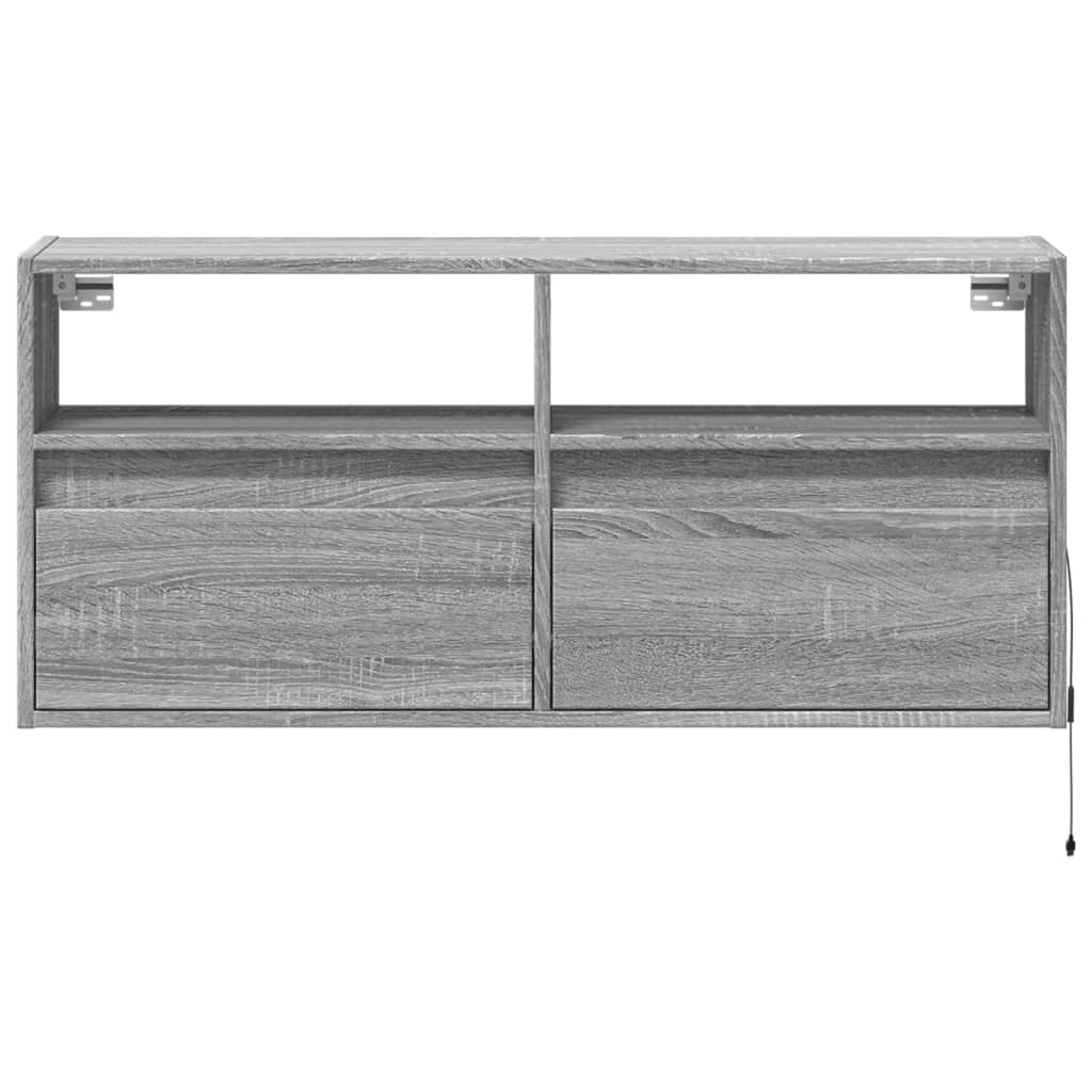 TV-Møbel Sonoma Grå TV-benk med LED 100x31x45 cm