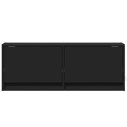 TV-Møbel Svart TV-benk med LED 100x31x35 cm