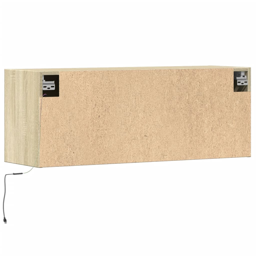 TV-Møbel Sonoma Eik Tv-benk med LED 100x31x35 cm