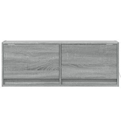 TV-Møbel Sonoma Grå TV-benk med LED 100x31x35 cm