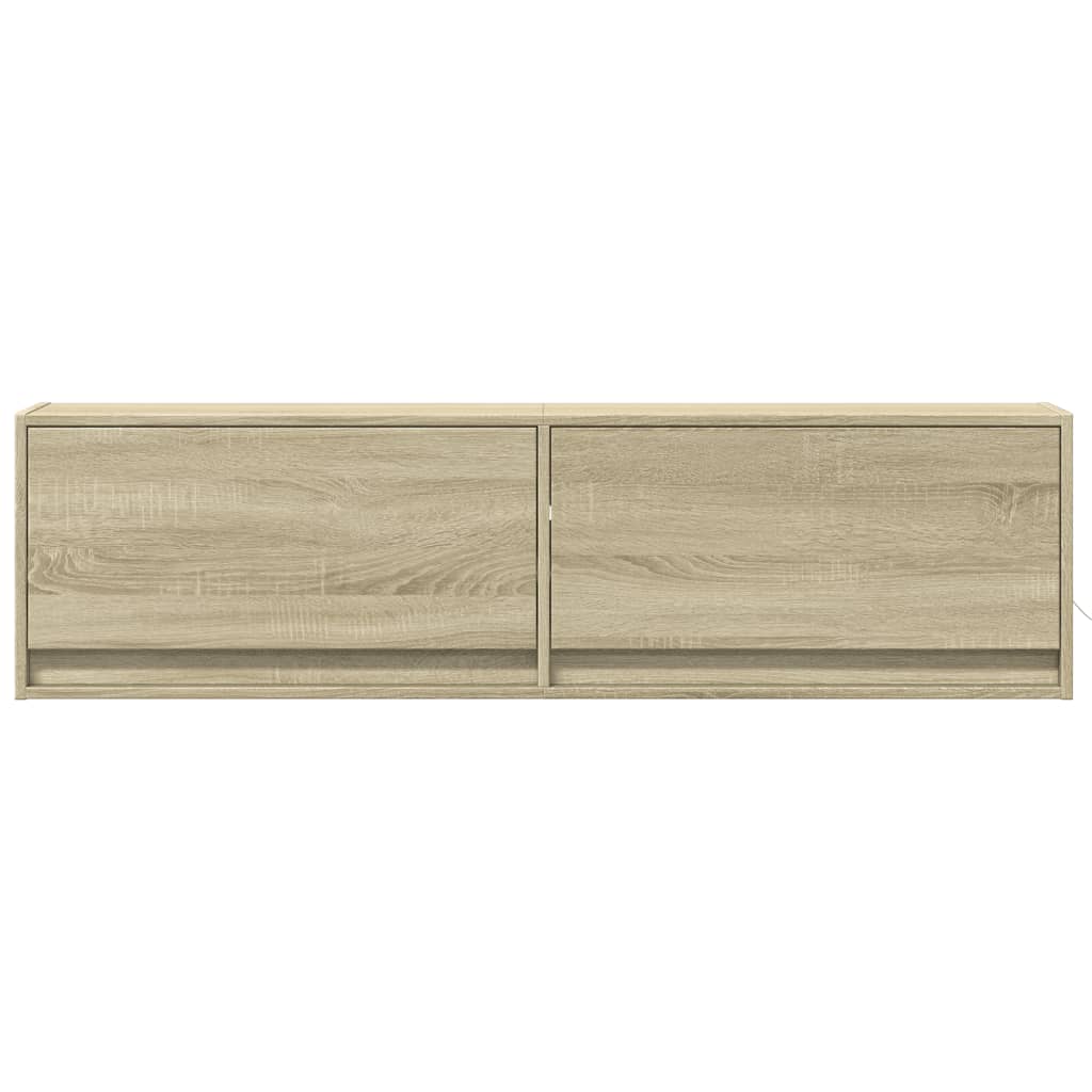 TV-Møbel Sonoma Eik TV-benk med LED 140x31x38 cm