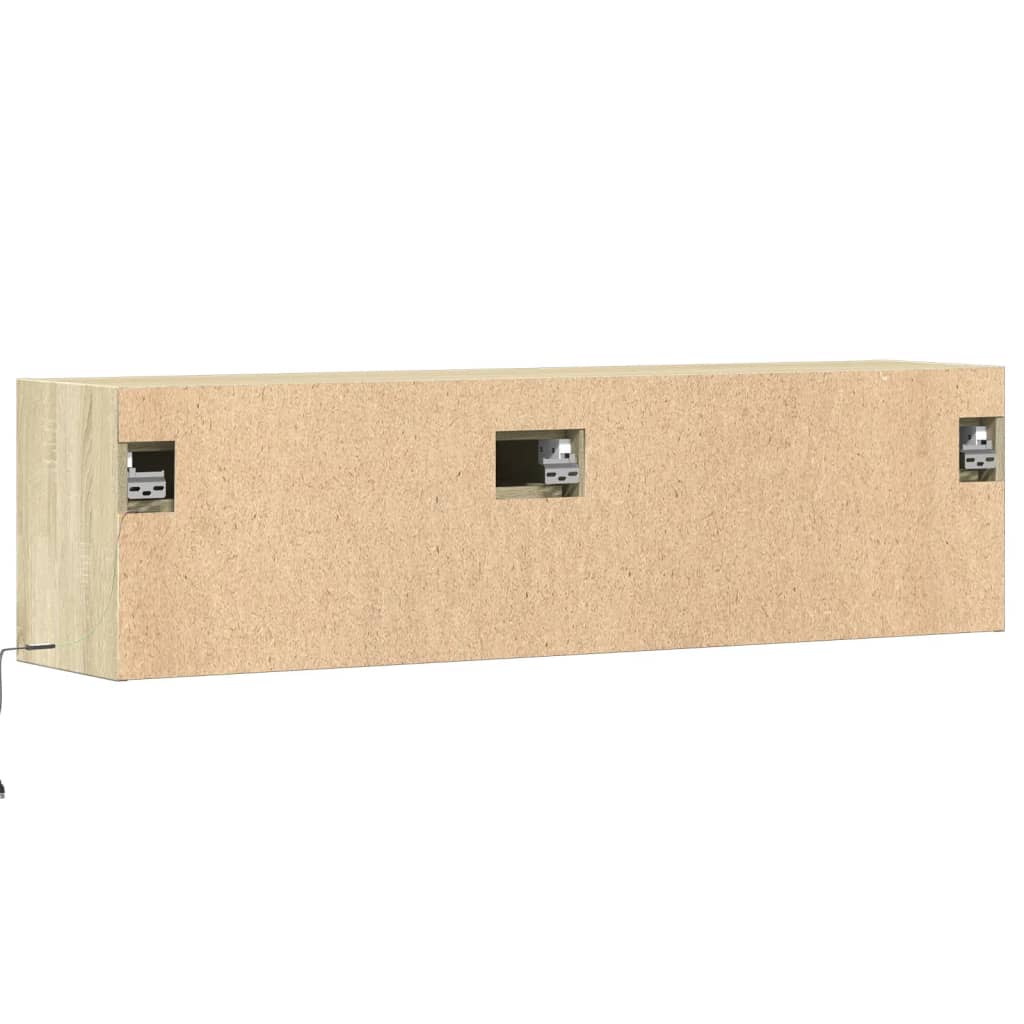 TV-Møbel Sonoma Eik TV-benk med LED 140x31x38 cm