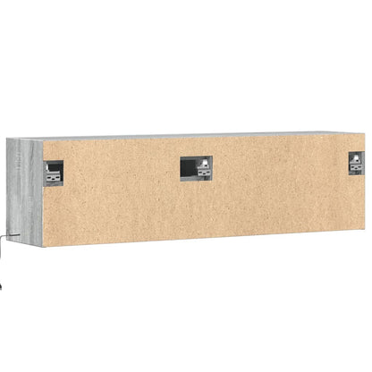 TV-Møbel Sonoma Grå TV-benk med LED 140x31x38 cm