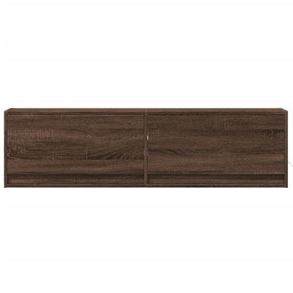 TV-Møbel Brun Eik TV-benk med LED 140x31x38 cm