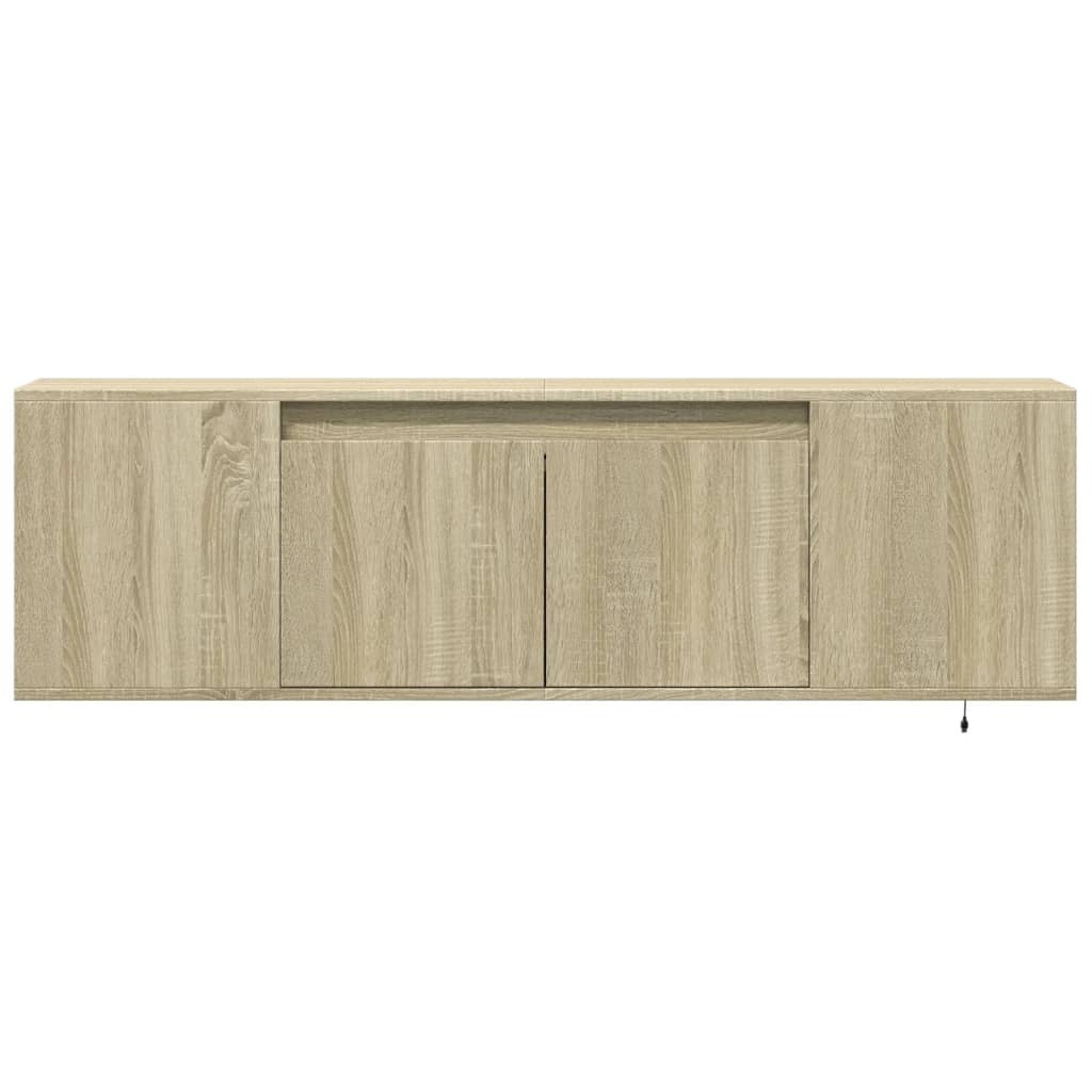 TV-Møbel Sonoma Eik TV-benk med LED 135x31x39,5 cm