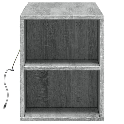 TV-Møbel Sonoma Grå TV-benk med LED 135x31x39,5 cm