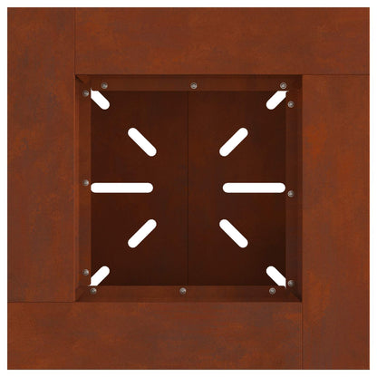 Bålplass Brun 48 x 48 x 40 cm Cortenstål