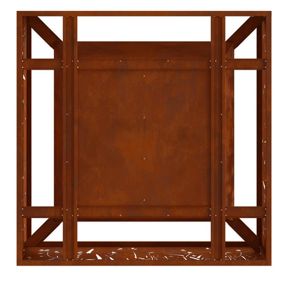 Bålplass Brun 80 x 80 x 30 cm Cortenstål