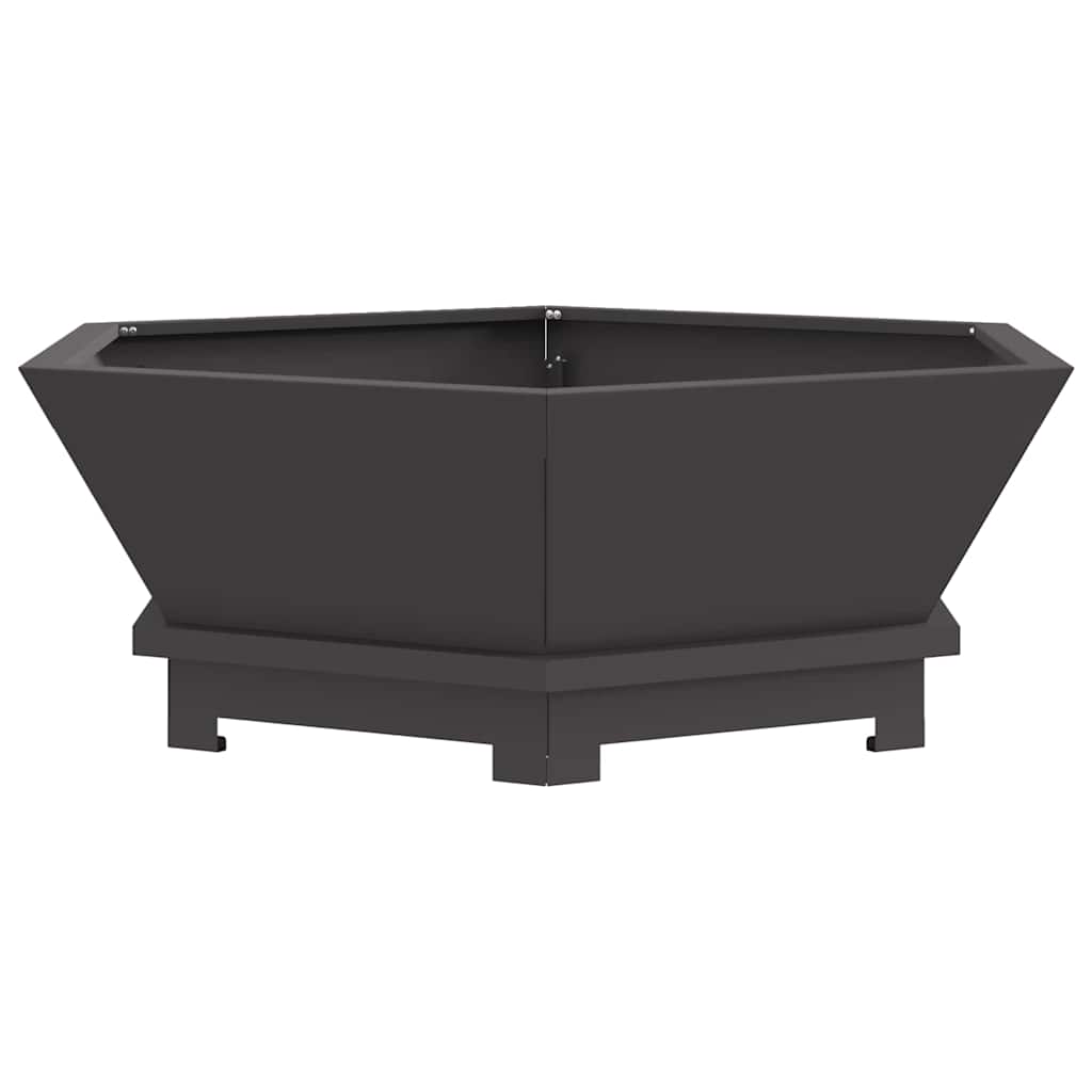 Bålplass Svart 75 x 75 x 28 cm Stål