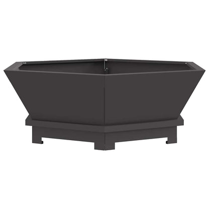 Bålplass Svart 75 x 75 x 28 cm Stål