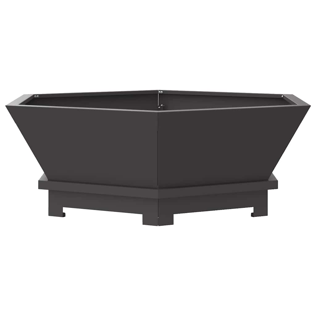 Bålplass Svart 75 x 75 x 28 cm Stål