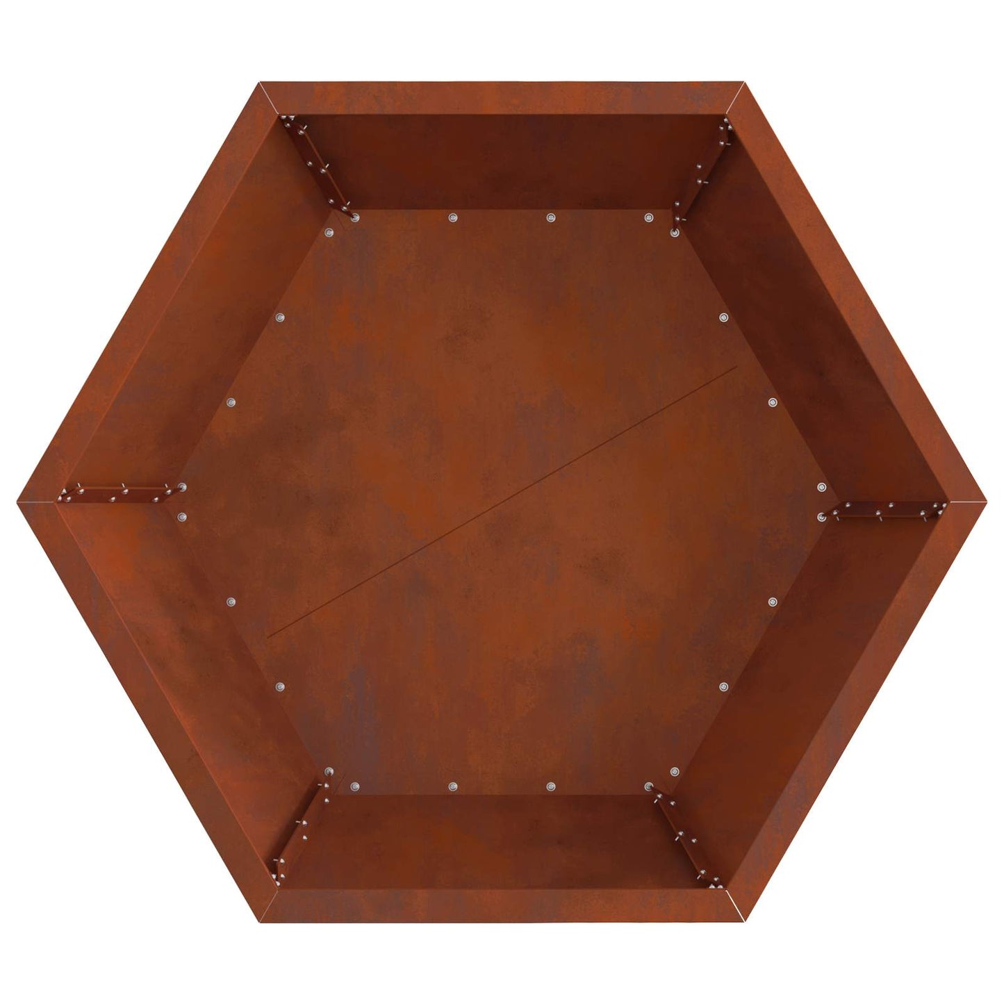 Bålplass Brun 75 x 75 x 28 cm Cortenstål