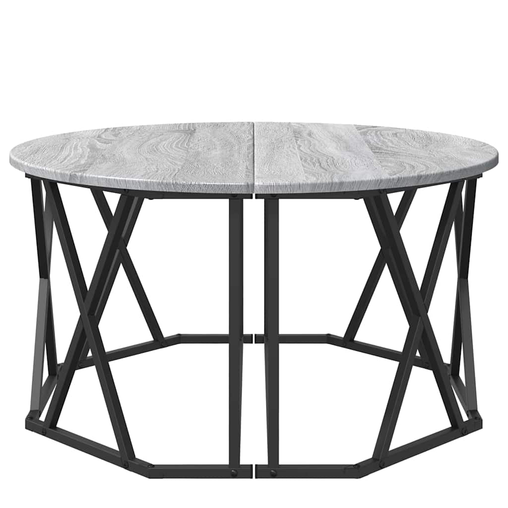 Salongbord Sofabord Sonoma Grå 80x80x42 cm
