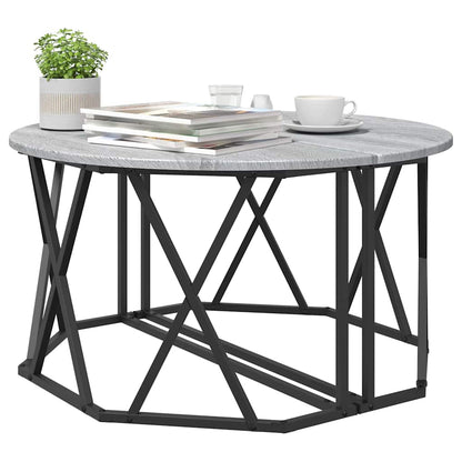 Salongbord Sofabord Sonoma Grå 80x80x42 cm