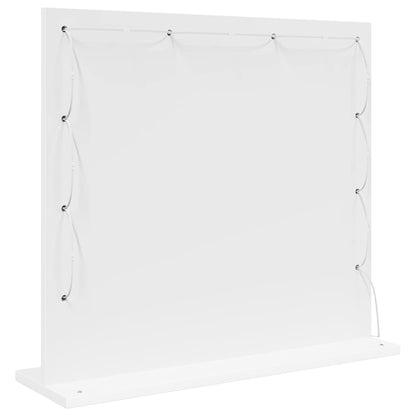 Sminkespeil med LED-lys Hvit 60x55x18 cm