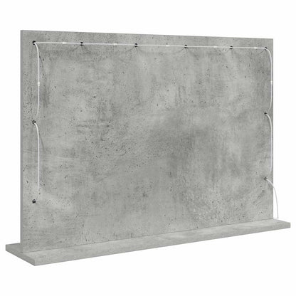 sminkespeil Betonggrå Glass 80 x 55 x 18 cm Speil Sminkespeil