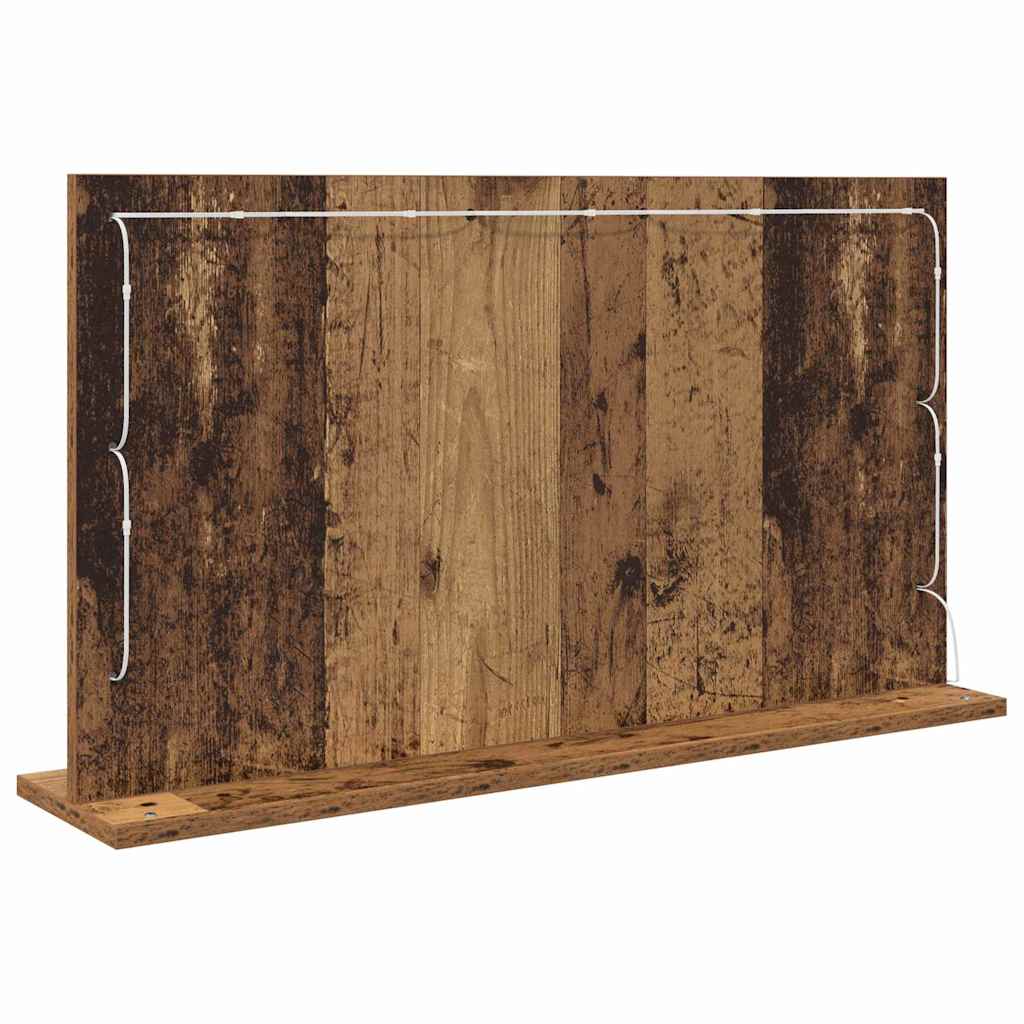 Sminkespeil Gammelt Tre Tre, Glass 80 x 45 x 18 cm Speil