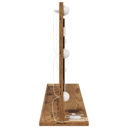 Sminkespeil Gammelt Tre Tre, Glass 80 x 45 x 18 cm Speil