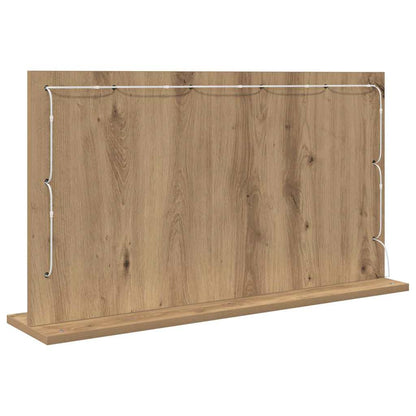 Sminkespeil Kunstnerisk eik Partikeltre 80 x 45 x 18 cm Speil