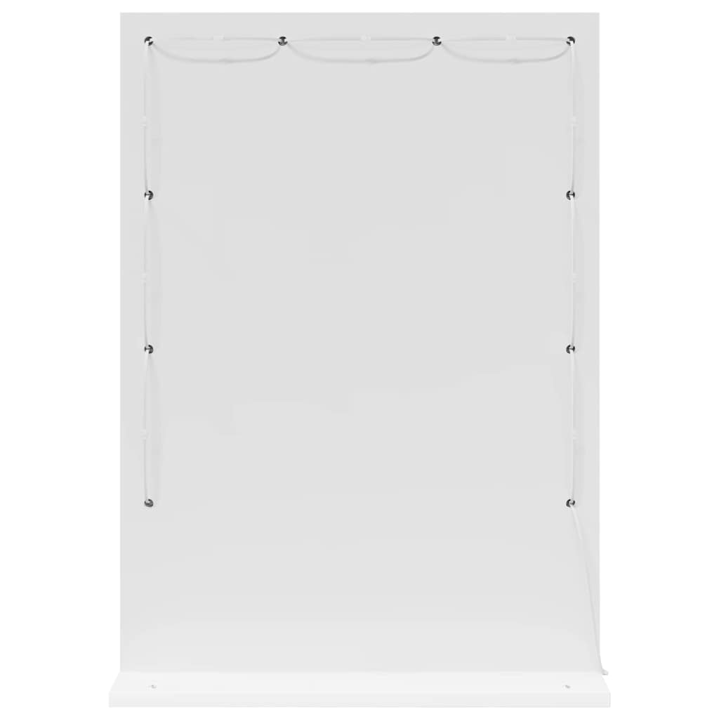 Sminkespeil med LED-lamper Hvit 70x50x18 cm