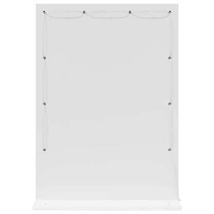 Sminkespeil med LED-lamper Hvit 70x50x18 cm