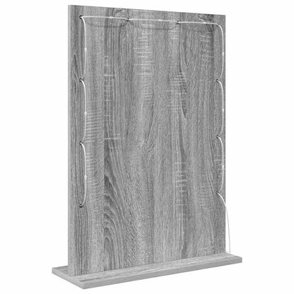 Sminkespeil Grå sonoma Sponplate, Glass 70 x 50 x 18 cm Speil