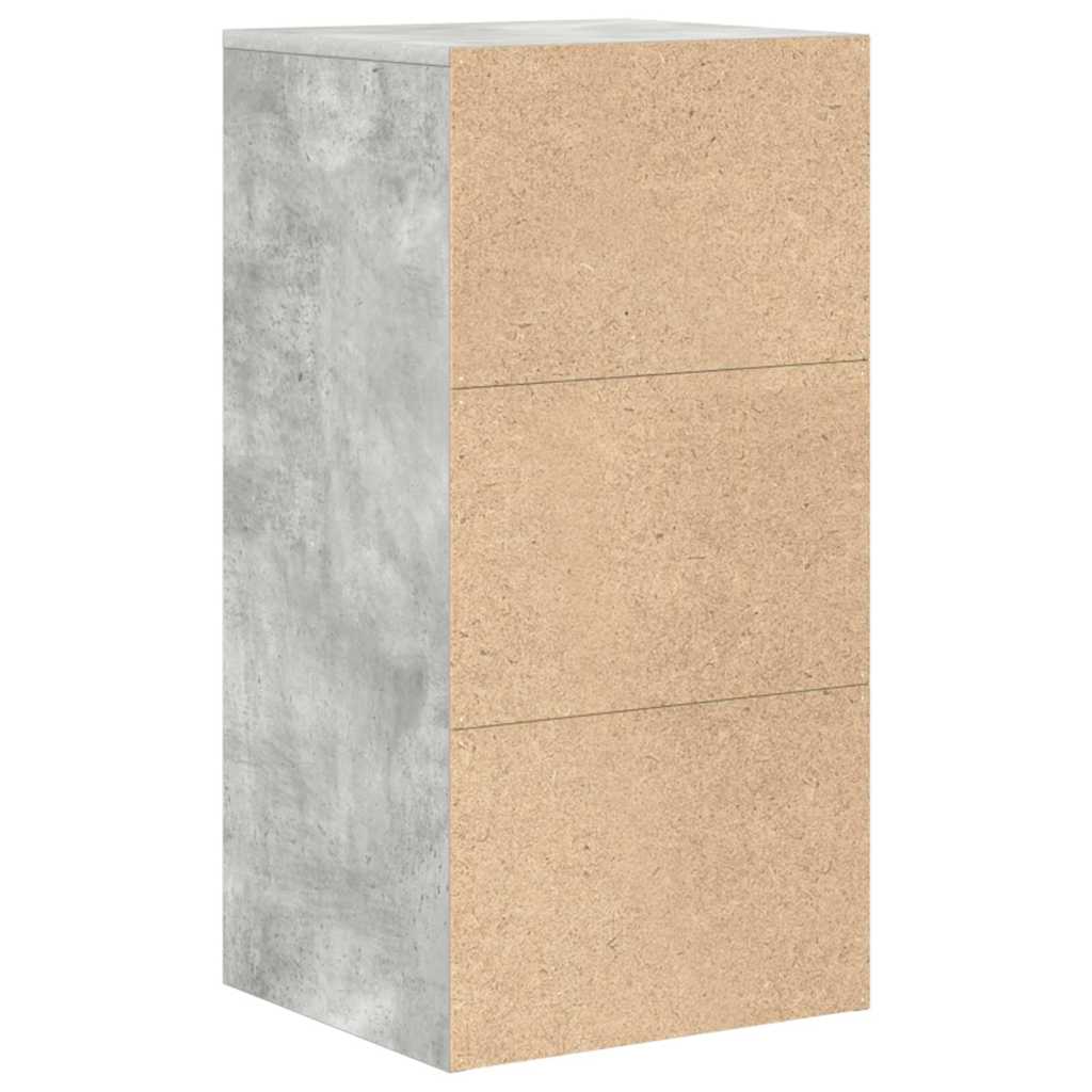 Serviesskap med skuff Betonggrå 38 x 34 x 75 cm