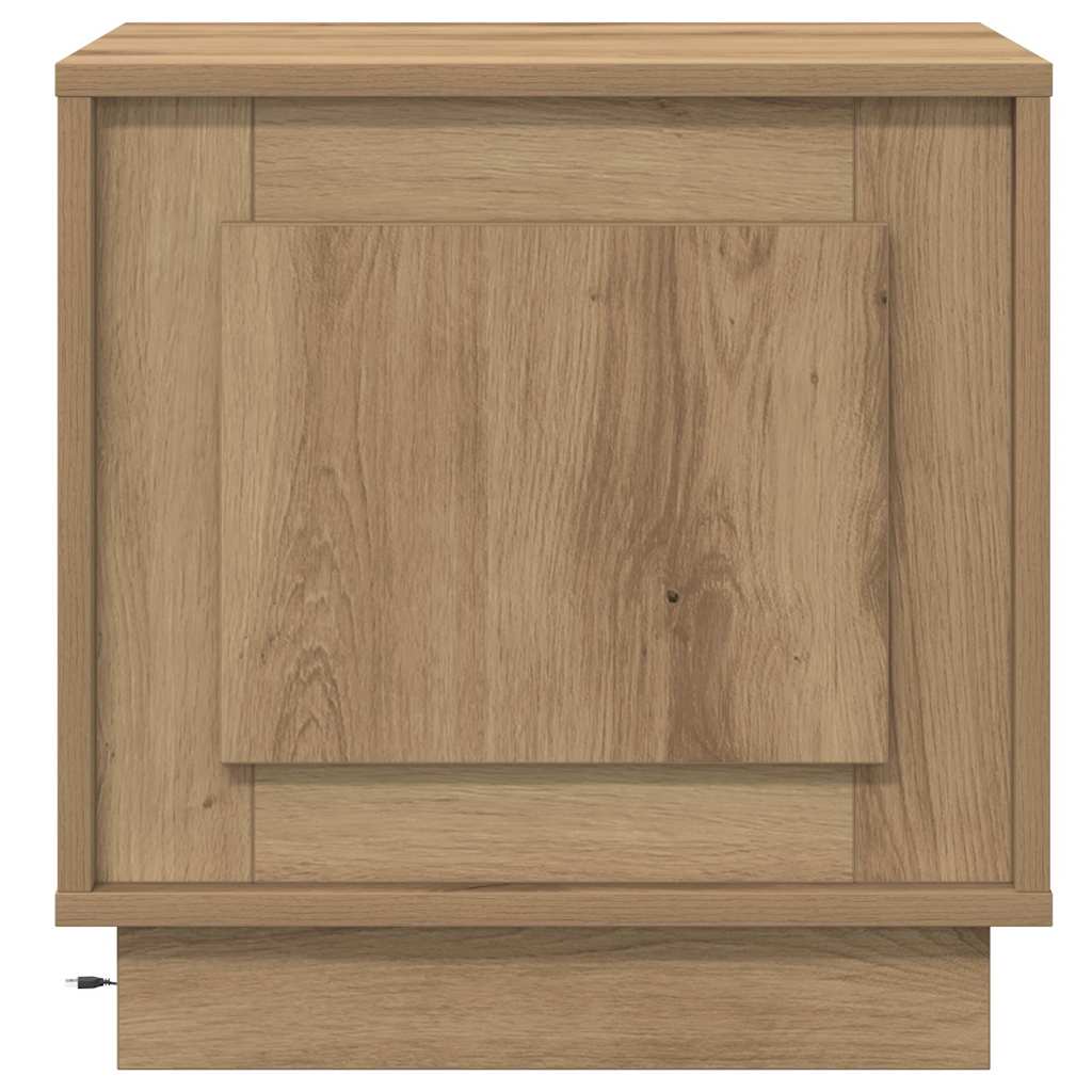 Nattbordskap 2 pcs Artisan Eik 44 x 34,5 x 45 cm Konstruert tre