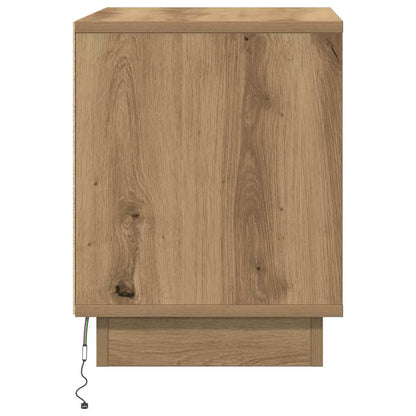 Nattbordskap 2 pcs Artisan Eik 44 x 34,5 x 45 cm Konstruert tre