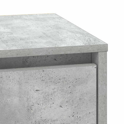 Nattbordskap 2 pcs Betonggrå 39 x 34,5 x 50 cm Konstruert tre