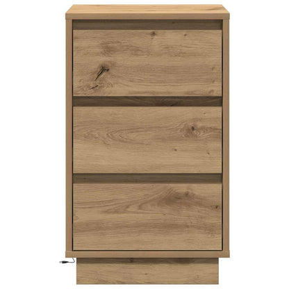 Nattbord Sengbord Artisan Eik med LED 39x34.5x65 cm