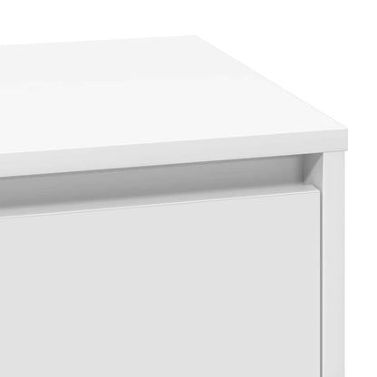 Nattbord Sengbord Hvit med LED 71x34,5x75 cm
