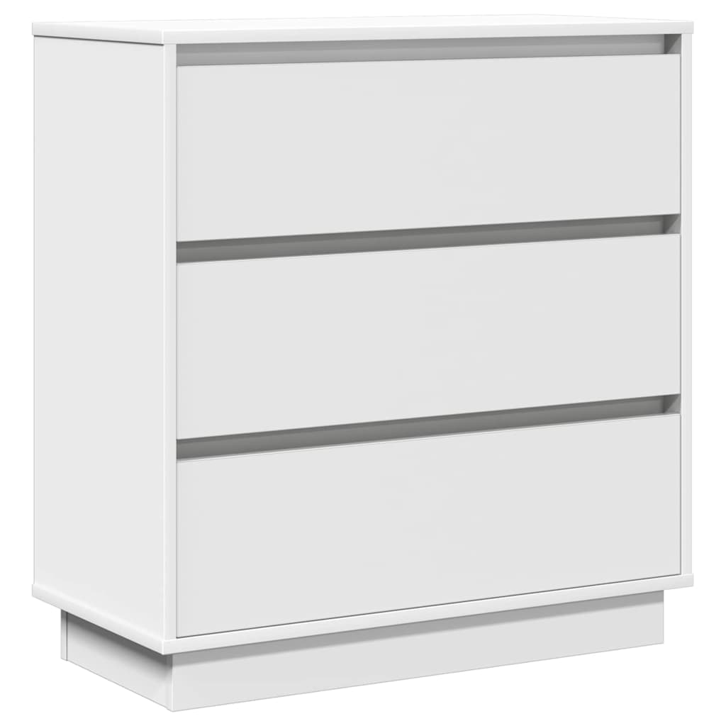 Nattbord Sengbord Hvit med LED 71x34,5x75 cm