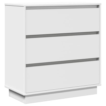 Nattbord Sengbord Hvit med LED 71x34,5x75 cm