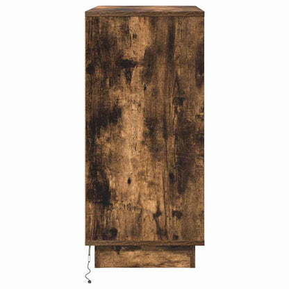 Nattbord Sengbord Røkt Eik LED 71x34.5x75 cm