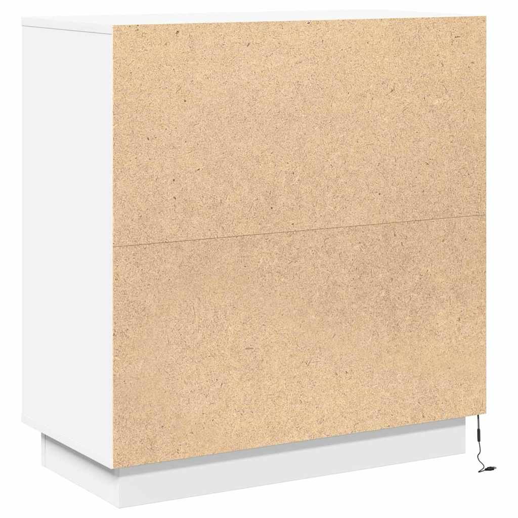 Skjenk Hvit LED 71x34.5x75 cm,
