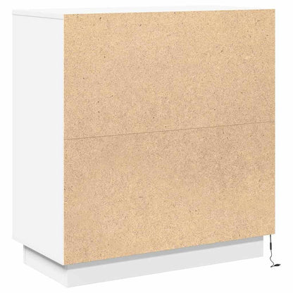 Skjenk Hvit LED 71x34.5x75 cm,